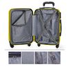 Set 2 Maletas De Viaje Rígidas 4 Ruedas Trolley Abs, Grande Extensible 71217 Amarillo