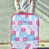 Juego Maleta Cabina Y Neceser 2 Pzs, Maleta Pequeña 20 (55x40x20 Cm) 702350b Azul-fucsia