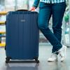 Maleta De Viaje Grande Abs Trolley 75 Cms Rígida 4 Ruedas 771170 Azul Vaquero