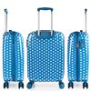 Maleta Cabina Policarbonato Trolley 55cm 4 Ruedas Dobles Candado Integrado 702450 Azul