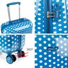 Maleta Cabina Policarbonato Trolley 55cm 4 Ruedas Dobles Candado Integrado 702450 Azul