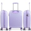 Maleta Cabina Policarbonato Trolley 55cm 4 Ruedas Dobles Candado Integrado 702450 Malva