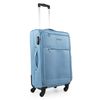 Maleta De Viaje Mediana Extensible Poliéster Eva Trolley 60cm Bolsillos 701060 Azul Vaquer