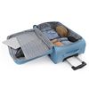 Maleta De Viaje Mediana Extensible Poliéster Eva Trolley 60cm Bolsillos 701060 Azul Vaquer