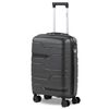 Maleta Cabina Polipropileno Trolley Viaje 55cm 4 Ruedas Candado Tsa 760350 Gris Oscuro