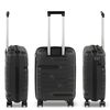 Maleta Cabina Polipropileno Trolley Viaje 55cm 4 Ruedas Candado Tsa 760350 Gris Oscuro