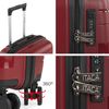 Maleta Cabina Polipropileno Trolley Viaje 55cm 4 Ruedas Candado Tsa 760350 Granate