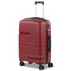 Maleta De Viaje Mediana Polipropileno Trolley 60cm 4 Ruedas Candado Tsa 760260 Granate