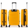 Maleta De Viaje Mediana Polipropileno Trolley 60cm 4 Ruedas Candado Tsa 760260 Amarillo