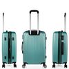 Juego De Maletas De Viaje Ligeras 3 Pzs. Set Trolley Abs 4 Ruedas Cabina + Grande + Necese