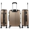 Juego De Maletas De Viaje Ligeras 3 Pzs. Set Trolley Abs 4 Ruedas Cabina + Grande + Necese