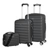 Juego De Maletas De Viaje Ligeras 2 Pzs. Set Trolley Abs 4 Ruedas (cabina + Mediana + Nece