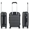 Juego De Maletas De Viaje Ligeras 2 Pzs. Set Trolley Abs 4 Ruedas (cabina + Mediana + Nece