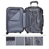 Juego De Maletas De Viaje Ligeras 2 Pzs. Set Trolley Abs 4 Ruedas (cabina + Mediana + Nece