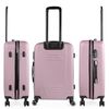 Maleta De Viaje Grande Abs Texturizado Trolley 70cm Xl 71170 Rosa