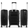 Juego De 3 Maletas De Viaje Rígidas Superresistente Cerradura Tsa 760200 Negro