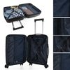 Juego De 3 Maletas De Viaje Rígidas Superresistente Cerradura Tsa 760200 Negro