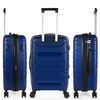 Maleta De Viaje Mediana Extensible Polipropileno 60cm 4 Ruedas Dobles Tsa 760260 Azul