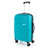 Maleta De Viaje Mediana Extensible Polipropileno 60cm 4 Ruedas Dobles Tsa 760260 Turquesa