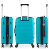 Maleta De Viaje Mediana Extensible Polipropileno 60cm 4 Ruedas Dobles Tsa 760260 Turquesa