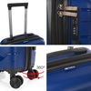 Maleta De Viaje Mediana Extensible Polipropileno 70cm 4 Ruedas Dobles Tsa 760270 Azul