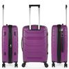 Maleta De Viaje Mediana Extensible Polipropileno 70cm 4 Ruedas Dobles Tsa 760270 Purpura