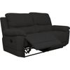 Sofa 2 Plazas Relax Montecarlo Reclinable Manual 103 X 169 X 91 Cm Gris Oscuro