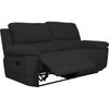 Sofa 3 Plazas Relax Montecarlo Reclinable Manual 103 X 209 X 91 Cm Gris Oscuro