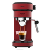 Cafetera Express Cafelizzia 790 Shiny. Espressos Y Cappuccino, 1350 W, Sistema Thermoblock, 20 Bares, Modo Auto Para 1-2 Cafés, Vaporizador Orientable, 1.2l, Rojo