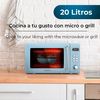 Microondas Con Grill Cecotec Proclean 5110 Retro 700w 20l Diseño Vintage Azul