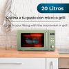 Microondas Con Grill Cecotec Proclean 5110 Retro 700w 20l Diseño Vintage Verde