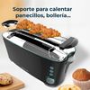 Tostador Toast&taste Extra Double B, 1350w De Potencia, Doble Ranura Larga Para 2 Tostadas, Apagado Y Pop-up Automático, Acero Inoxidable, Varillas Superiores