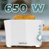 Tostadora Vertical Toast&taste Double W, 650w, Doble Ranura Ancha Para 2 Tostadas, Fácil Limpieza, Apagado Y Pop-up Automático, Incluye Pinzas Extracción, Bandeja Recogemigas