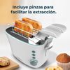 Tostadora Vertical Toast&taste Double W, 650w, Doble Ranura Ancha Para 2 Tostadas, Fácil Limpieza, Apagado Y Pop-up Automático, Incluye Pinzas Extracción, Bandeja Recogemigas