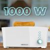 Tostador Toast&taste Extra W,1000w De Potencia, Doble Ranura Xl Para Panes Gruesos, Sistema Autocentrado, 7 Posiciones De Tostado, Expulsión Automática, Recogemigas