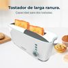 Tostador Toast&taste Extra W,1000w De Potencia, Doble Ranura Xl Para Panes Gruesos, Sistema Autocentrado, 7 Posiciones De Tostado, Expulsión Automática, Recogemigas