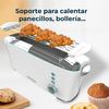 Tostador Toast&taste Extra W,1000w De Potencia, Doble Ranura Xl Para Panes Gruesos, Sistema Autocentrado, 7 Posiciones De Tostado, Expulsión Automática, Recogemigas