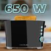 Tostadora Toast&taste Double B, 650 W De Potencia, Doble Ranura Para 2 Tostadas, Apagado Y Pop-up Automático, Recogemigas, Sistema De Extraelevación, Autocentrado, Incluye Pinzas