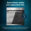 Horno Integrable Bolero Hexa C136000 Mirror Time A. 2800 W, 77 L De Capacidad, 4 Funciones, Timer, Steam Assist, Steam Easyclean, Cooling Fan, Triple Glass, Clase Energética A