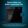 Horno Integrable Bolero Hexa C136000 Glass Black Time A. 2800 W, 77 L De Capacidad, 4 Funciones, Timer, Limpieza De Vapor, Cocción De Vapor., Clase Energética A, Luz Interior