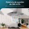 Campana Extractora 90 Cm Piramidal Bolero Flux Pm 903500 Inox B. Motor 65w, Acabado Inox, Succión 350m3/h, Control Mecánico, 3 Niveles De Potencia, Luz Y Filtro De Carbono