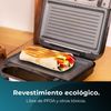 Sandwichera Rock’ntoast Combo. 800 W, 2 Sándwiches Con Acabados En Acero Inoxidable, 3 Placas Intercambiables Con Revestimiento Antiadherente, Libre De Pfoa, Asa Tacto Frío