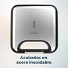 Sandwichera Rock'ntoast Square +, 800w De Potencia, Placas Cuadradas, Revestimiento Piedra Rockstone, Antiadherente, Acero Inoxidable, Revestimiento Ecológico Libre Pfoa