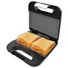 Sandwichera Rock'ntoast Grill +, 800w De Potencia, Revestimiento Piedra Rockstone, Antiadherente, Acero Inoxidable, Revestimiento Ecológico Libre Pfoa