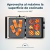 Parrilla Eléctrica Rock'ngrill Blaze. 2400w, Revestimiento Rockstone, Fácil Limpieza, Apertura De 180º, Libre De Bpa, Superficie De Cocinado De 29x23 Cm, Temperatura Regulable