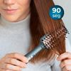 Cepillo Alisador Bamba Instantcare 400 Travel Brush. Revestimiento De Cerámica, Hasta 190º, Indicadores Led, 90 Segundos, Alisado Rápido, Cable 360º, Compacto, Bolsa Termorresistente