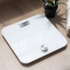 Báscula De Baño Surface Precision Ecopower 10000 Healthy White, Con Pulsador, Superficie De Vidrio Templado De Alta Seguridad, S