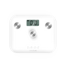 Báscula De Baño Surface Precision Ecopower 10100 Full Healthy White, Con Pulsador, Superficie De Vidrio Templado De Alta Segurid