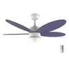 Ventilador De Techo Con Luz Energysilence Aero 4260 Purple. 40 W, Motor Dc, Diámetro 42” Con 5 Aspas Reversibles, Luz Led, Mando A Distancia, Temporizador, 6 Velocidades