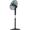 Ventilador De Pie Con Temporizador Energysilence 520 Power Black. 50 W, 5 Aspas 40 Cm De Diámetro, Oscilante, 4 Velocidades, Ajustable 110-130 Cm, Motor De Cobre, Negro